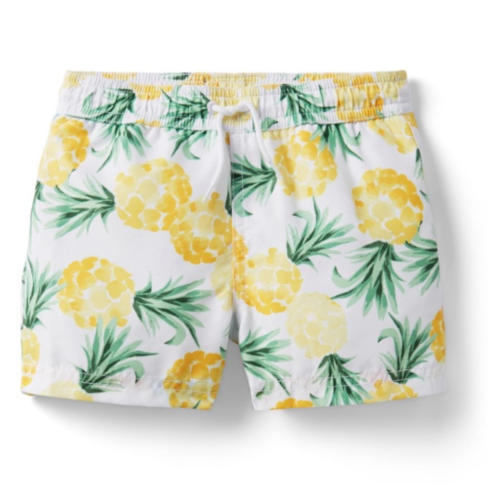 Janie and Jack Pineapple Swim Trunk
